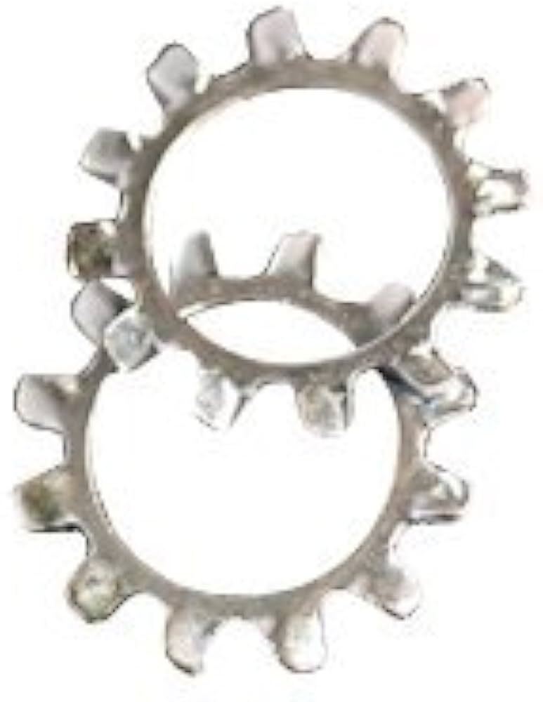 #6 External Tooth Lock Washer, Zinc-Plated Finish (125 Pack)