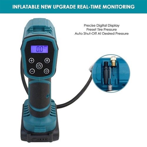 120 psi LED Akku Auto Kompressor Reifen Für Makita 18V Batterien Inflator Pumpe - Picture 8 of 13