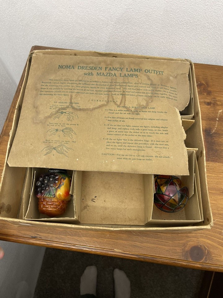 Vintage Christmas Light Bulbs Noma Mazda Fancy Lamps eBay