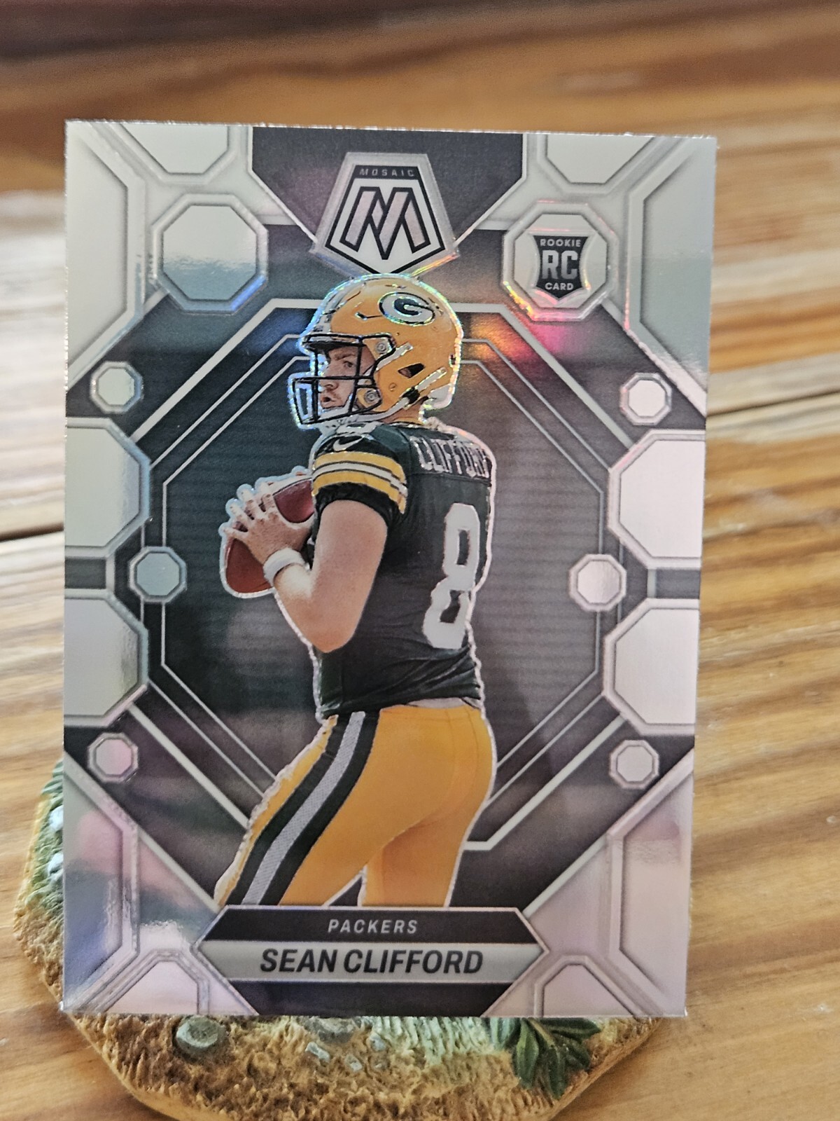 2023 Panini Mosaic Football Sean Clifford RC SILVER Prizm #361 Rookie Packers