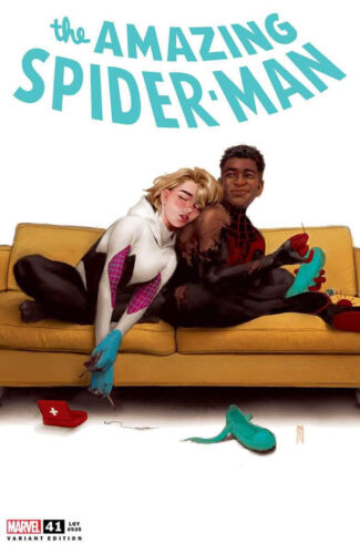 AMAZING SPIDER-MAN #41 (MIGUEL MERCADO EXCLUSIVE GWEN/MILES VARIANT) COMIC BOOK - Picture 1 of 1