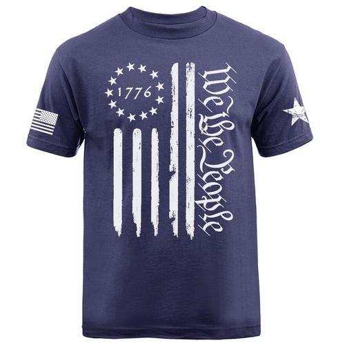 We The People US Flag American Pride Constitution Patriotic T-Shirt - Bild 11 von 17