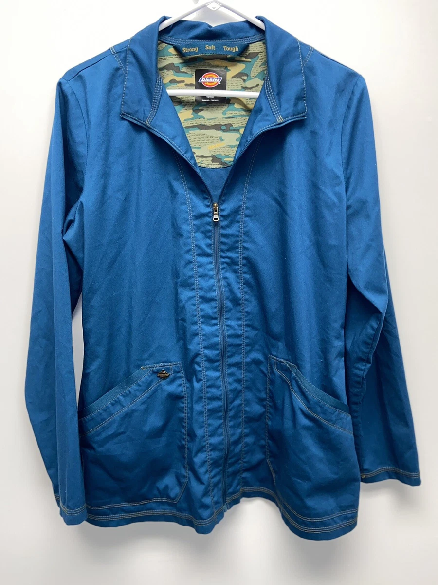 Dickies Essence Women's 2-Pocket STRETCH Zip Up Scrub Jacket. Size Medium.  | eBay
