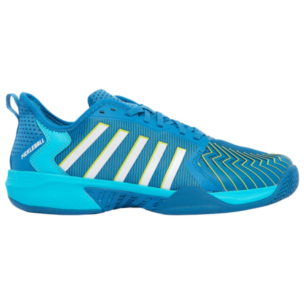 Baskets K Swiss Supreme homme 8 bleu vert blanc à lacets pickleball chaussures EF116