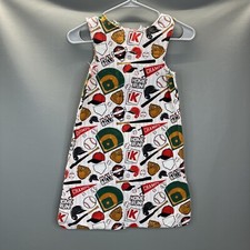 Baby Sleep Sack Blanket Baseball Print Homemade Home Run Play Ball White Red