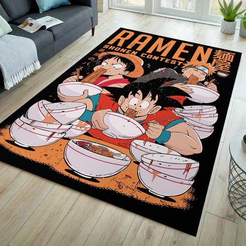 Anime rug, japanese anime rug, manga rug, anime decor rug, ramen rug - Picture 2 of 8