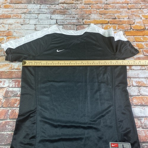 Nike Shirt Youth L Pullover Black White Athletic Performance Active Tee Boys - Picture 6 of 9