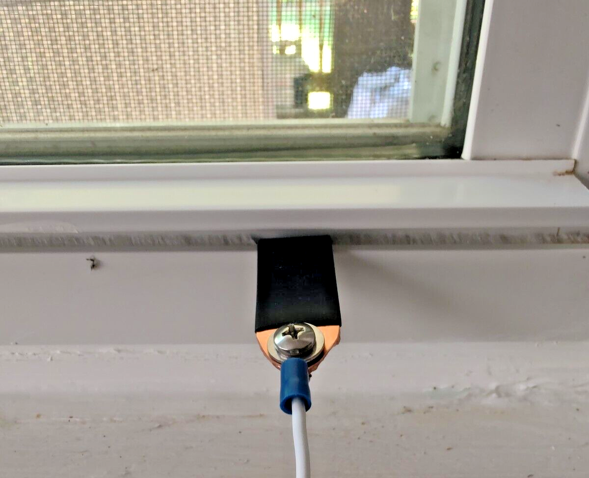 Window TV Antenna Shortwave Antenna Window Lead-In Strap - No Drill ...