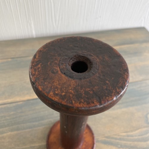 9 1/4” Antique Primitive Handmade 19th Century Wood Bobbin (Y7) - Picture 2 of 6