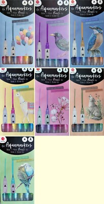 6 x Aqua Marker Mit 2 Spitzenstärken verschiedene Farben