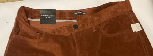 NEW Men’s 36x32 SAK’S FIFTH AVENUE brown PANTS dress jeans Macy’s Nordstrom polo - Picture 2 of 8