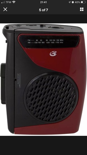 Cassette Player Recorder W/Am Fm Radio Compact Size Stereo Speaker Walkman New - Picture 8 of 8