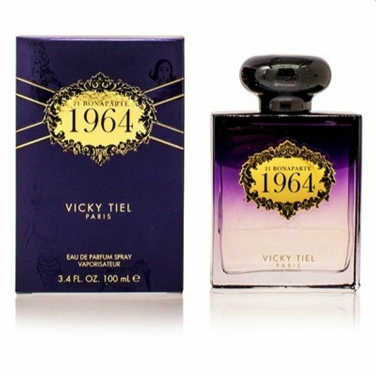 VICKY TIEL 21 BONAPARTE 1964 EAU DE PARFUM SPRAY FOR WOMEN 3.4 Oz