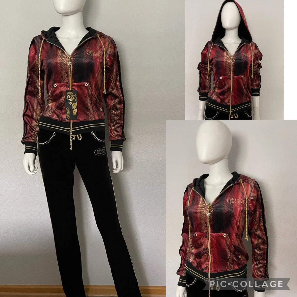Women's velour jacket and pants 2025
