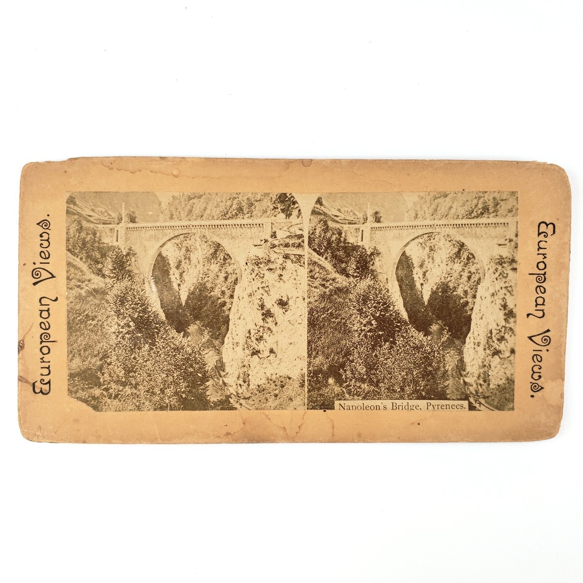 【中古】 Suppose Que GeorgesChelon Pont Napoleon Bridge France Stereoview c1880 French River