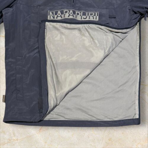 Giacca estiva uomo Navy Napapijri Rainforest 1/4 zip con cappuccio taglia media (M) L229 - Foto 6 di 11