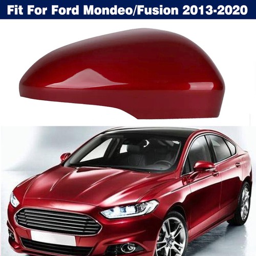 Red Right Rearview Mirror Cover Housing Shell For Ford Mondeo Fusion 2013-2020 - Picture 10 of 11