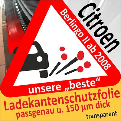 Citroen Berlingo I Ladekantenschutz Folie Lackschutzfolie Auto Schutzfolie 150µm