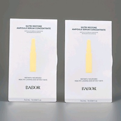 2 Packungen Babor Nutri Restore Ampoule Serum Concentrate Gesichtsserum 14 x 2ml