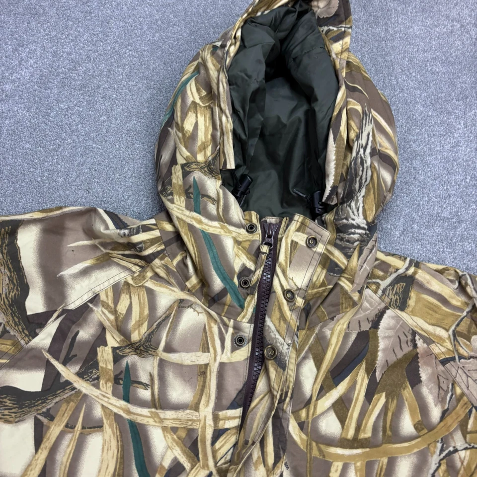 Chaqueta RealTree Adulto Grande Marrón Ropa de Trabajo Camuflaje Caza Aislante Capucha Abrigo Hombres Foto 3 de 4