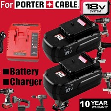Pack 18V 4.5Ah Battery / Charger for Porter Cable PC18B 18-Volt Cordless Tools