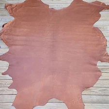 Tobacco Brown Distressed Leather 50+ Sqft Upholstery Full Cow Hide Beautiful 