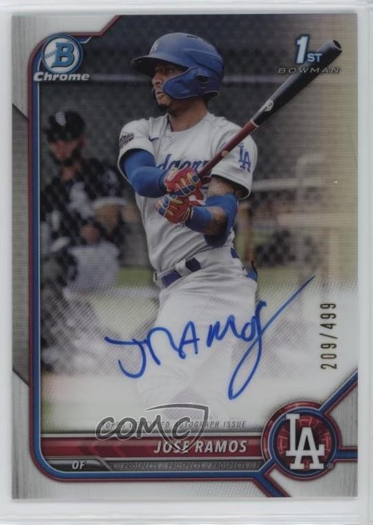 2022 Bowman Chrome Prospect Refractor 209/499 Jose Ramos #CPA-JRS Auto 03ox