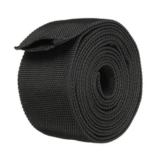Rope Protector Cables Covers Sleeve with Buckle Nylon 2.4" Dia 10FT Black