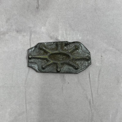 Vintage MCM Sunburst Letterpress Printers Block Plate 3/4'' SB7