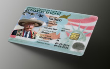 Trump Green Card Credit Card Skin, Debit Card Covering small chip 