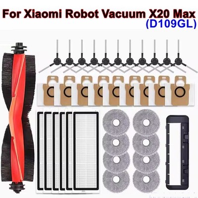 Replacement Accessories Kit For Xiaomi Robot Vacuum X20 Max MainBrush Filter lot