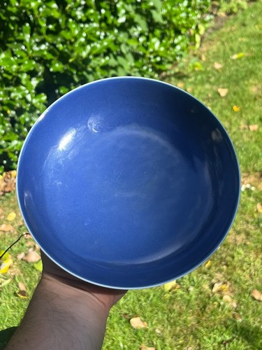 Chinese Antique Porcelain Plate Qing Sacrificial Blue Daoguang Mark 19th Century - Bild 17 von 18