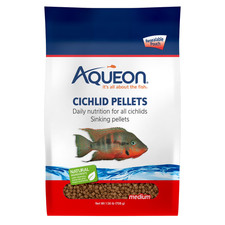 2 Pack Cichlid Slow Sinking Fish Food Pellets, Medium Size, 25Oz Premium Qualit