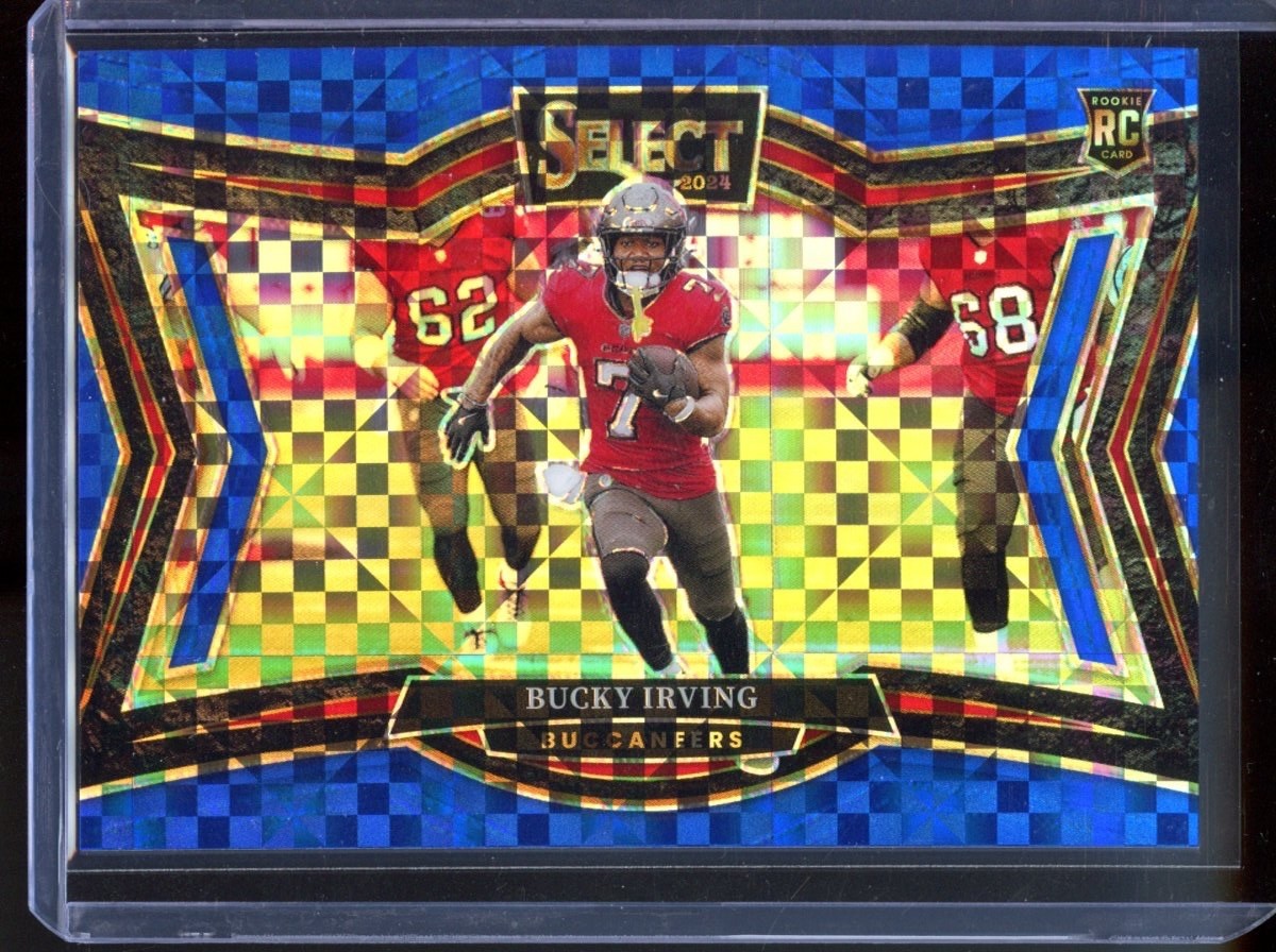 2024 Panini Select Bucky Irving - Field Level - Blue Prizm RC /75
