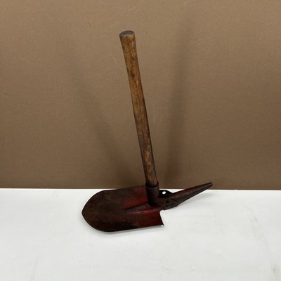VTG Japanese Entrenching Tool STAMPED TRIANGLE STAR Shovel Pick