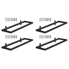 2 Pack Drinks Rack Wall Mounted Simple Style Storage Display Shelf
