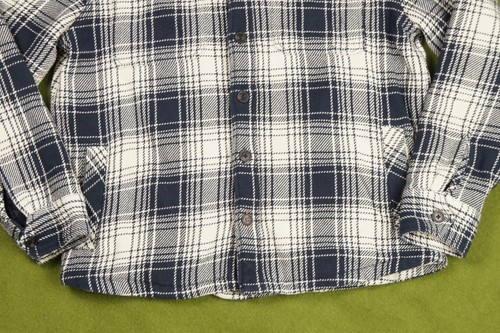 Fat Face - XL - Herren Langarm gefütterte Hemdjacke Overshirt blau weiß kariert - Bild 4 von 24