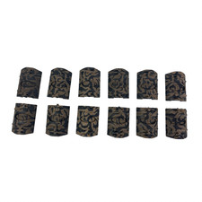 12Pcs Black Rubber Heat Resistant 1913 Picatinny Rail Covers 2in Length Camo