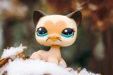 1pcs Mini Pet Shop lps Toy Shorthair Cat#3573 Delicate Great Xmas Gift Kid Rare