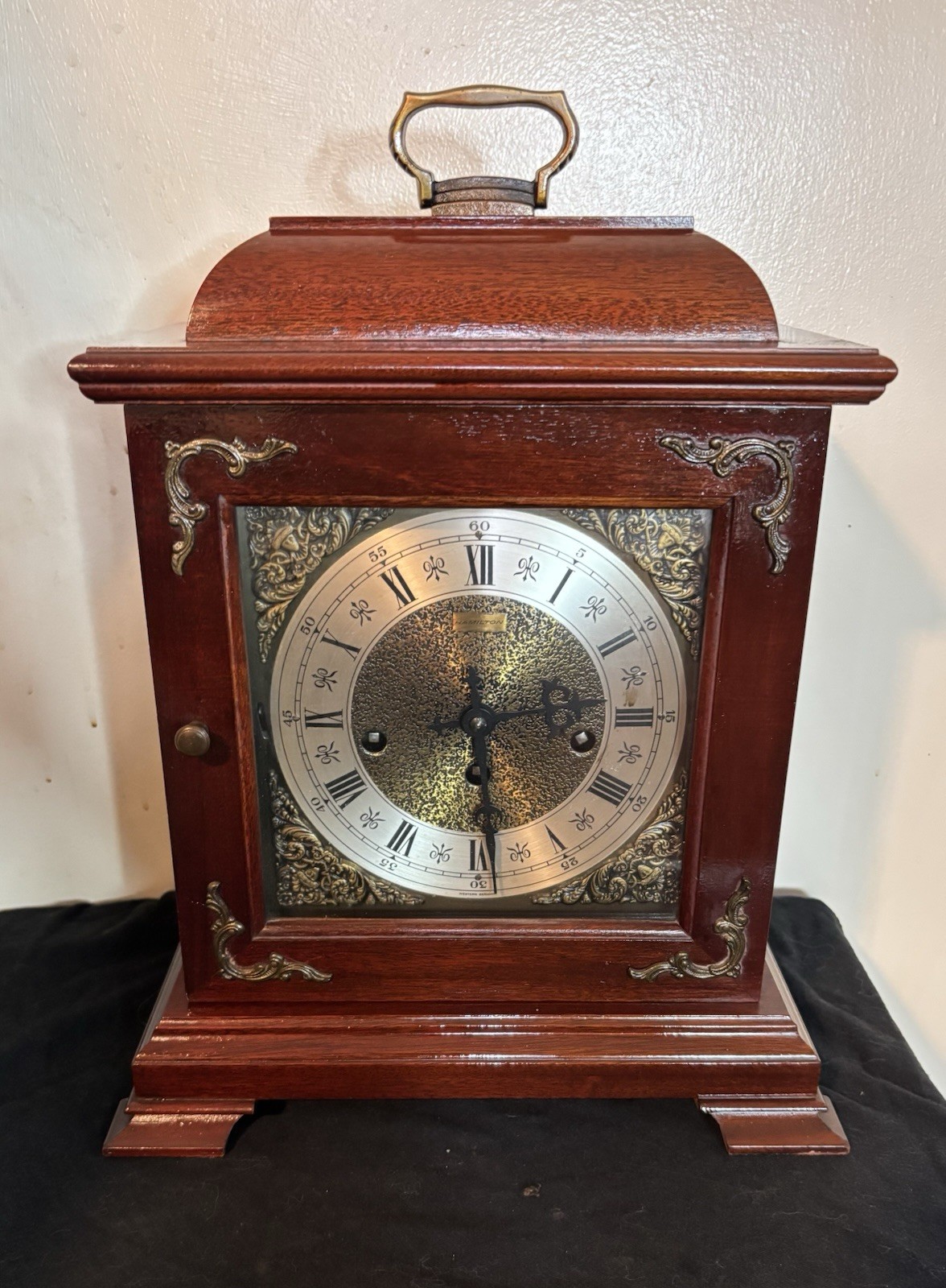 vintage Hamilton 8 Day Westminster Chime Mantle Clock West G
