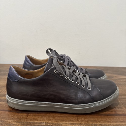 MAGNANNI 18113 Zapatos Para Hombre 10 M Gris Cuero Parte Superior Baja Con Cordones Tenis Informales - Imagen 2 de 17