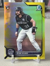 2022 Bowman Chrome 64/75 Ryan Vilade #14 (RC) Colorado Rockies