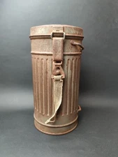 Original German Wehrmacht Uniform Gas Mask Canister Relic of Battlefield WW2