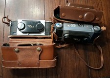 Two Cameras Stereo Realist Rangefinder Camera Leather Case Untested As Is