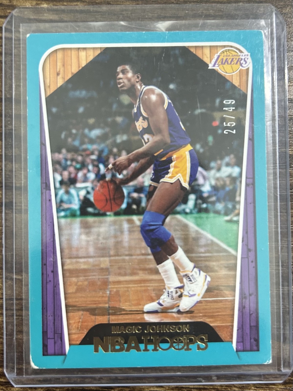 2018-19 Panini NBA Hoops - Hoops Tribute Magic Johnson #283 Teal /49