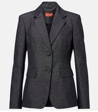 Altuzarra Fenice Cotton Silk Blazer Sz FR 40 / US 8 $1795 New NWT Nightfall