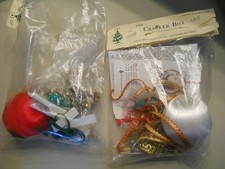 2 pcs Vintage Cracker Box DIY Christmas Ornament Kits- opened
