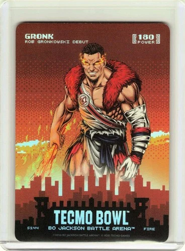 Tecmo Bowl Bo Jackson Battle Arena Skyline Gronk aka Rob Gronkowski SP 180 Power