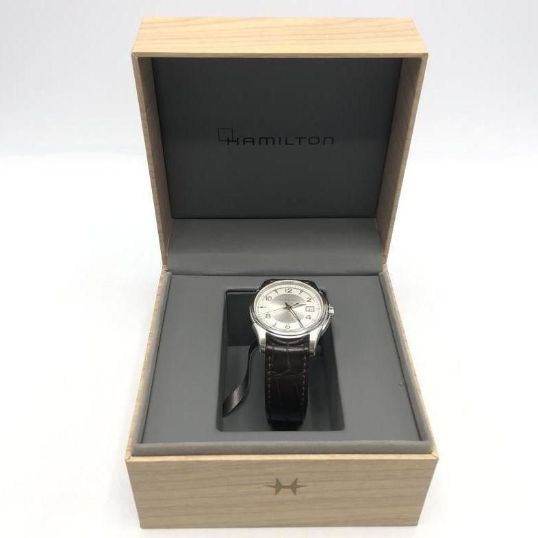 れ*ン様 HAMILTON JAZZMASTER Gent Quartz Hamilton Jazzmaster Gent Silver Dial Quartz Men's Watch Used