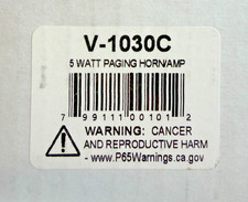 VALCOM V-1030C 24 VDC, 5 WATT, Analog, CLAMP MOUNTING, ONE Way, Paging Horn